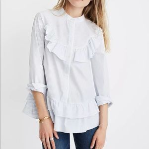 Madewell x Karen Walker Annie striped shirt EUC